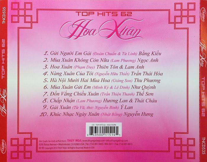 Hoa Xuân - Top Hits 62 (2014)