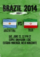World Cup 2014 – Bảng F – Argentina Vs Iran