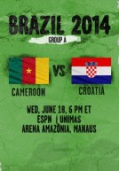 World Cup 2014 – Bảng A – Cameroon Vs Croatia