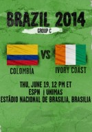 World Cup 2014 – Bảng C – Colombia vs Ivory Coast