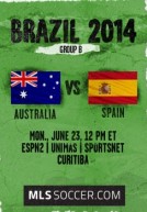 World Cup 2014 – Bảng B – Úc Vs Tây Ban Nha