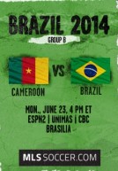World Cup 2014 – Bảng A – Cameroon Vs Brazil