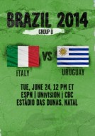World Cup 2014 – Bảng D – Ý Vs Uruguay