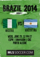 World Cup 2014 – Bảng F – Nigeria Vs Argentina
