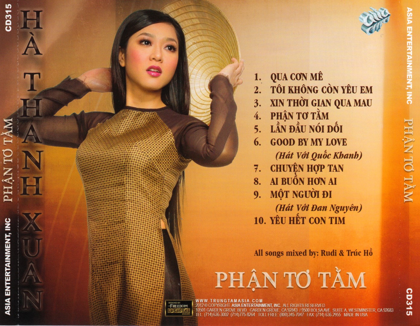 Asia 315: Hà Thanh Xuân - Phận Tơ Tằm 2012