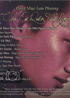 Asia CD379: Various Artists – Cho Em Quên Tuổi Ngọc – Dòng Nhạc Lam Phương