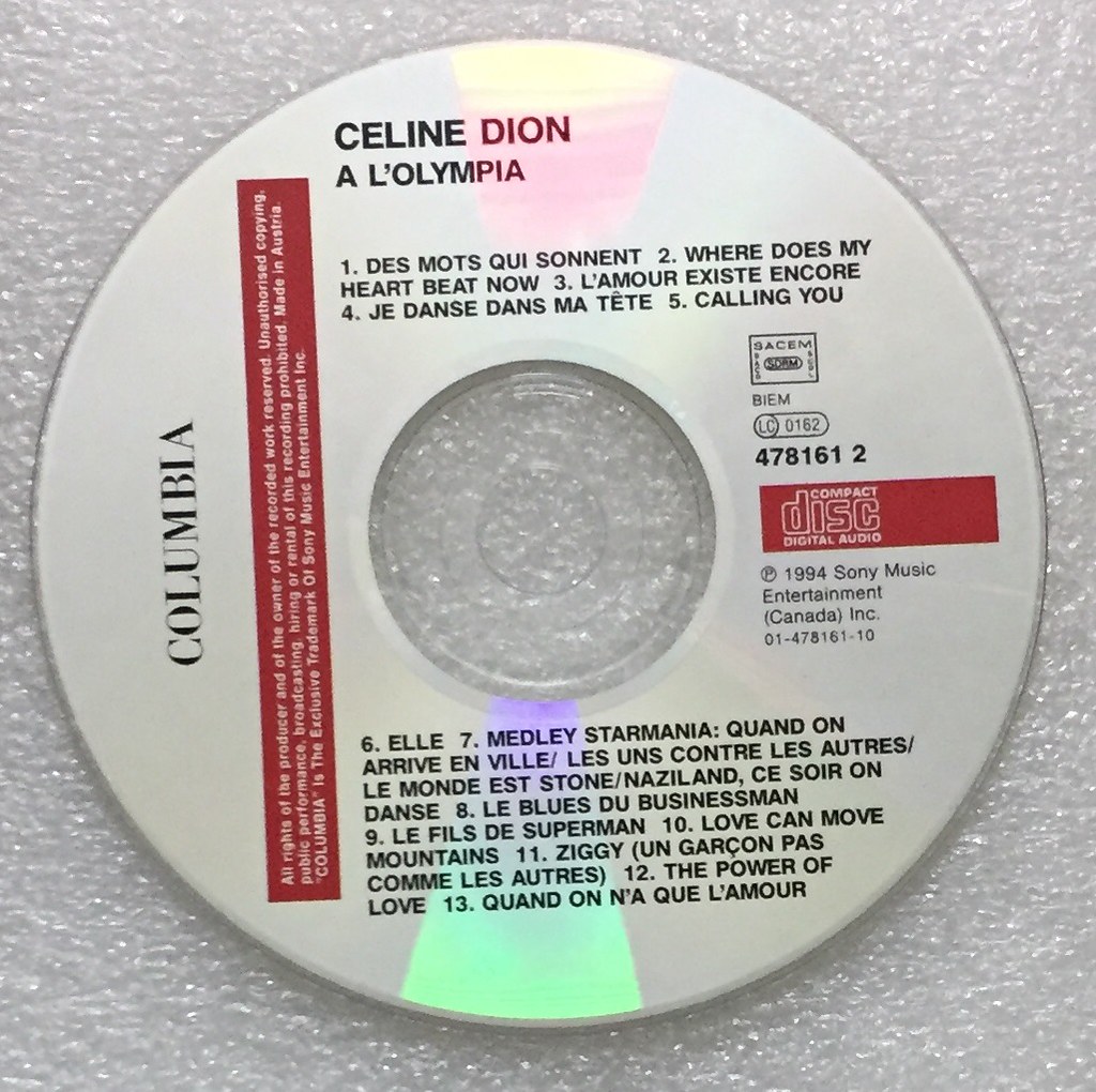 Céline Dion - A l'Olympia (Live)